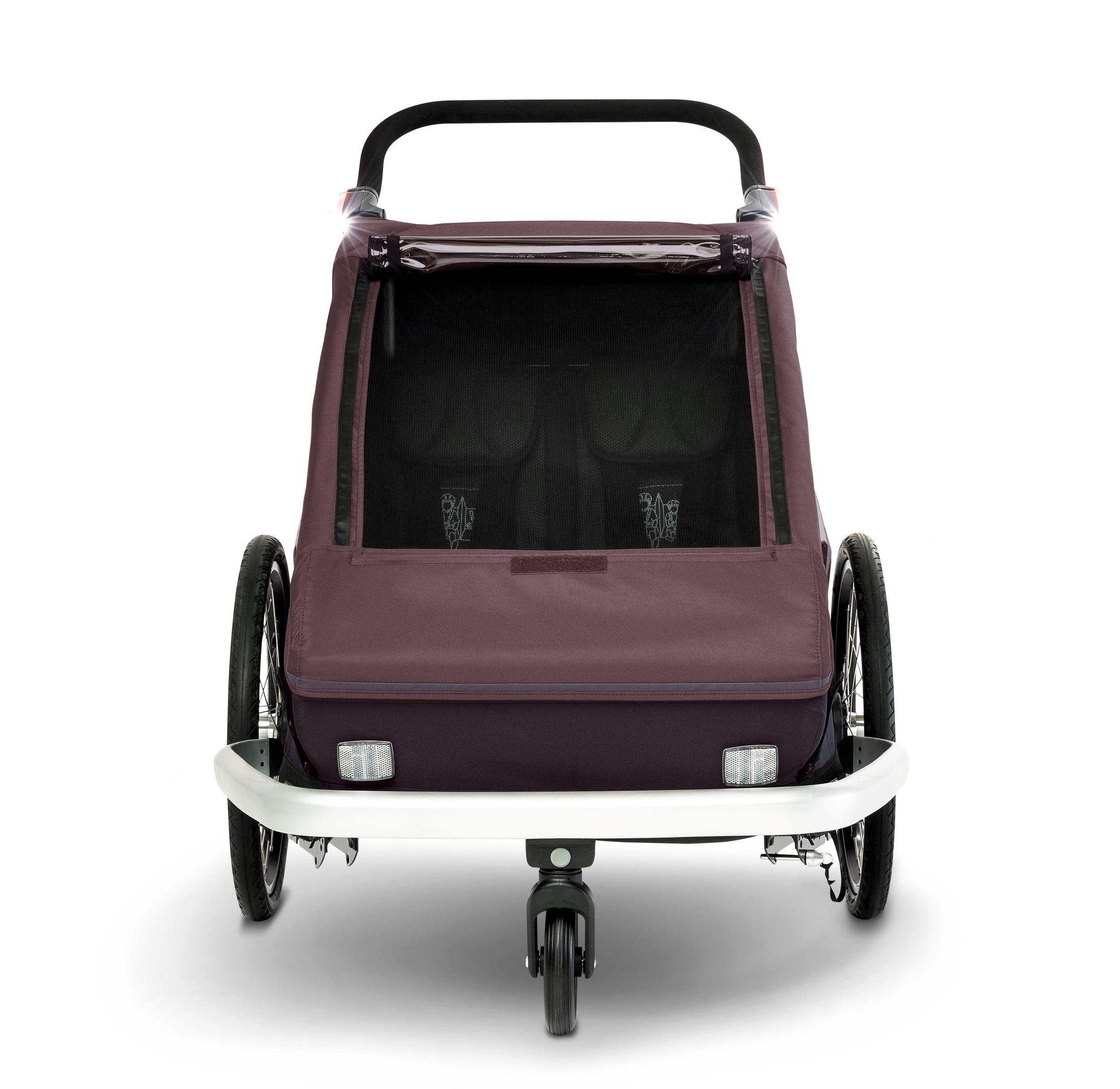 Croozer Kid Vaaya Allseason-Geschwisterbundle Blossom red 2 Vorteilspack