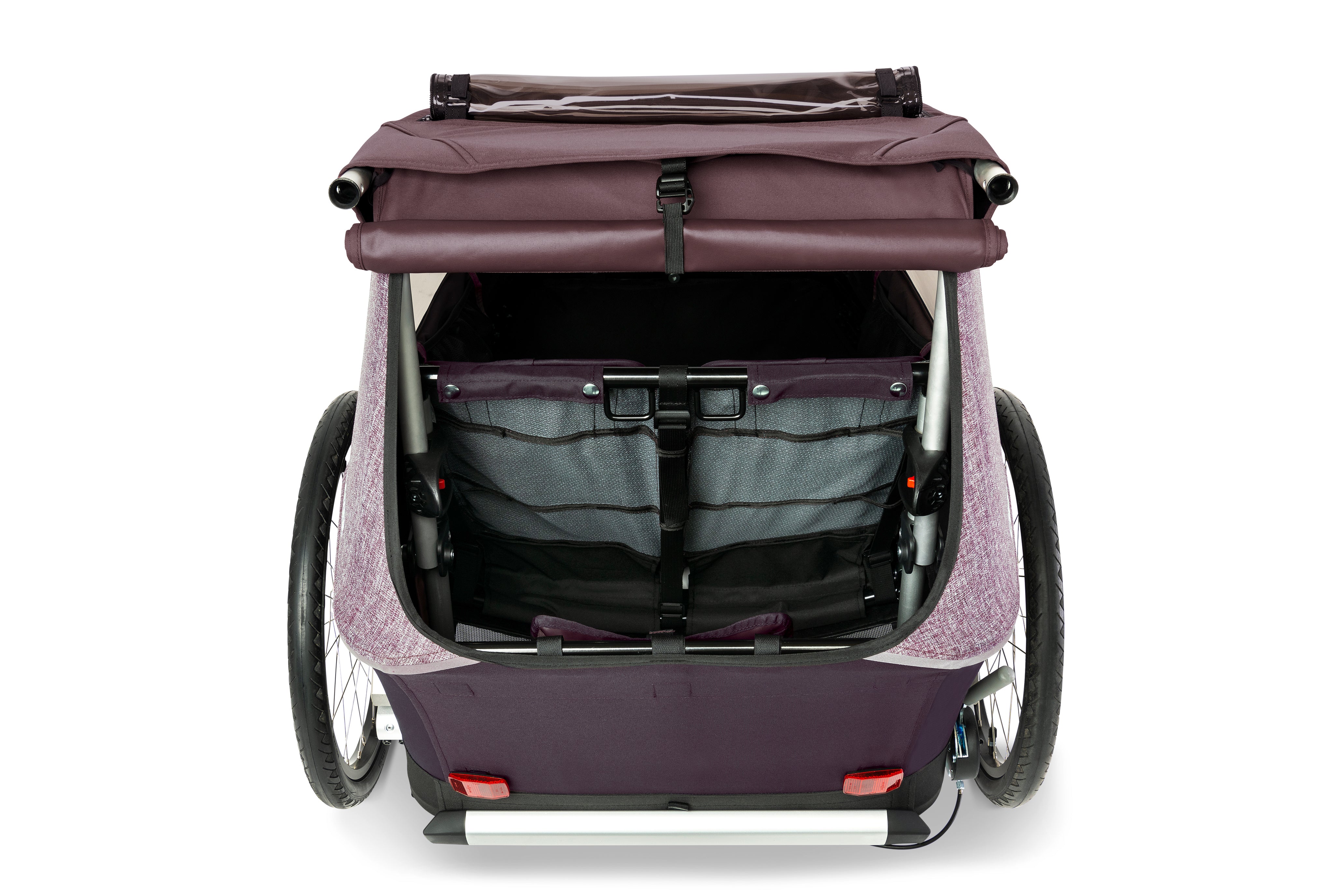 Croozer Kid Vaaya Allseason-Geschwisterbundle Blossom red 2 Vorteilspack