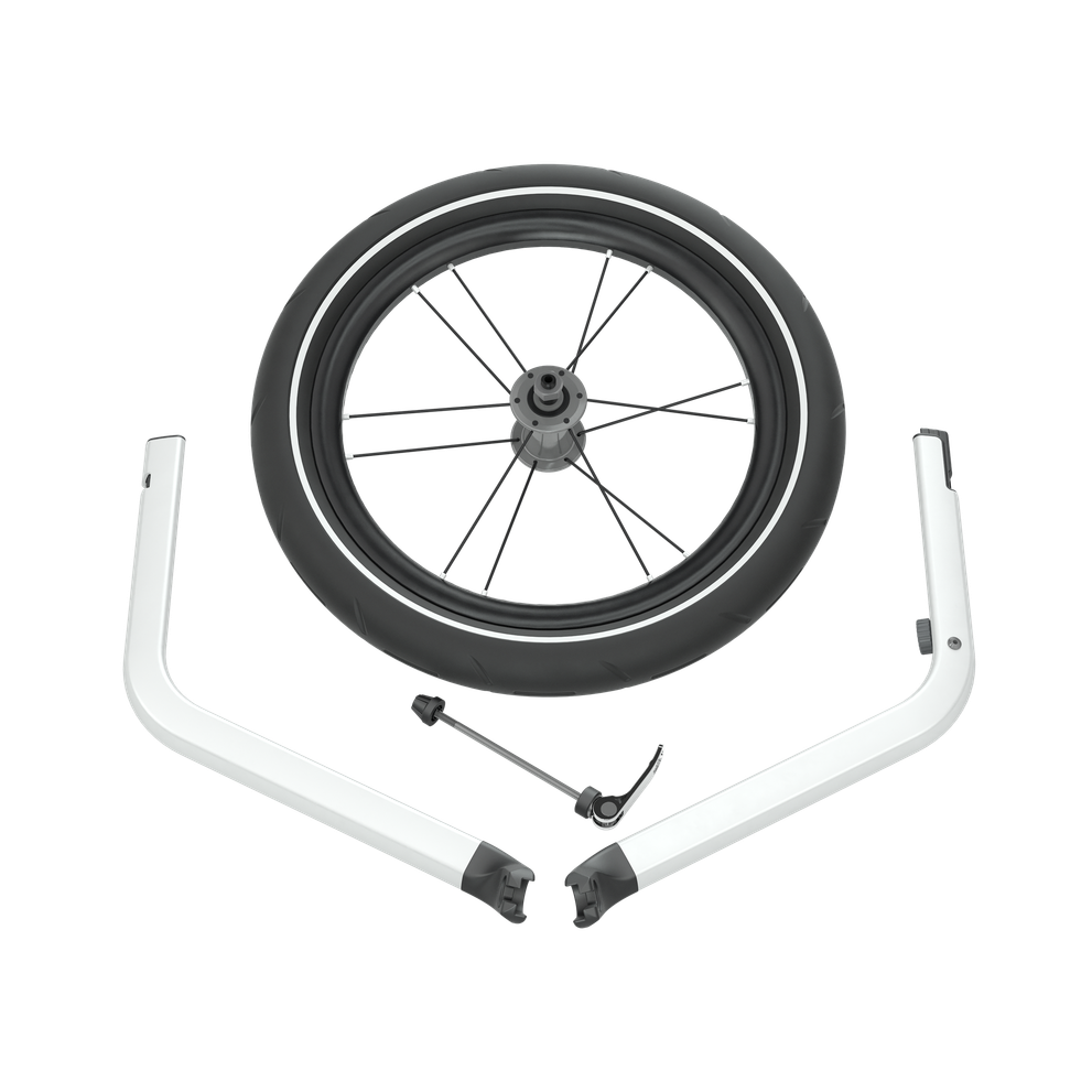 Thule Chariot all-terrain kit double Jogging-Kit 2 aluminium/schwarz