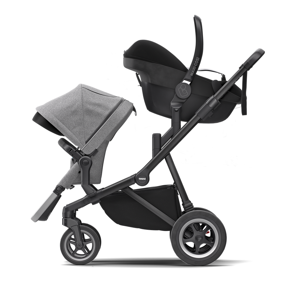 Thule Sleek Autositzadapter für Maxi-Cosi® – Travel System Kit – Grau/Schwarz