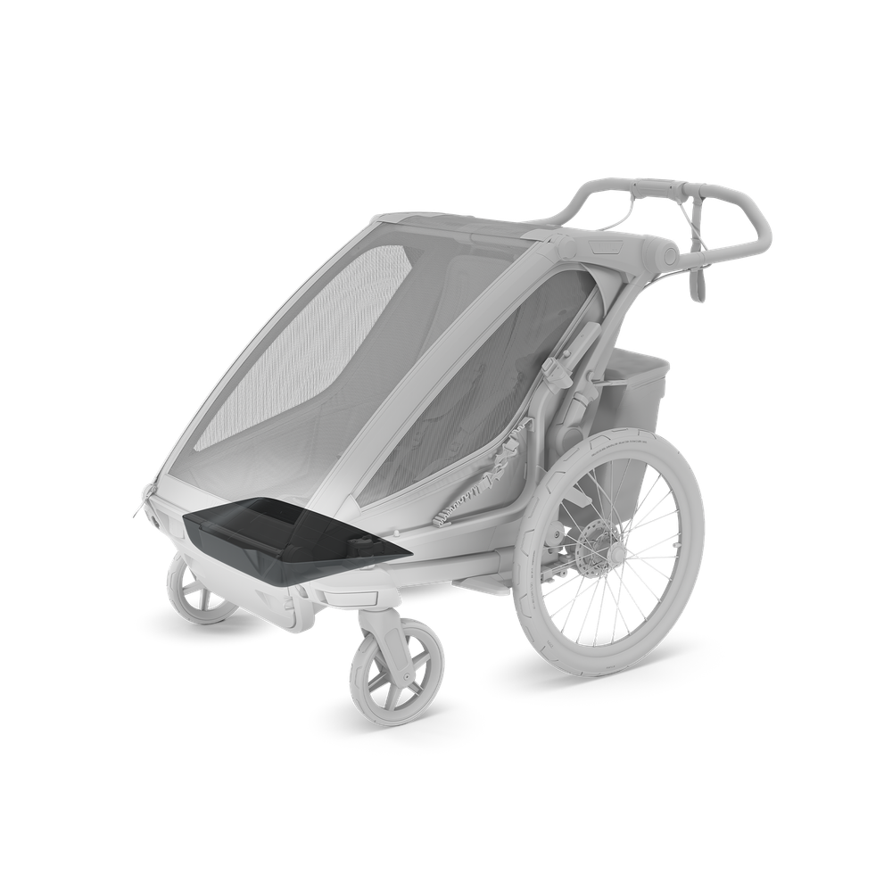 Thule Chariot Bodenmatte aus Gummi für einen Multisport-Geschwisteranhänger