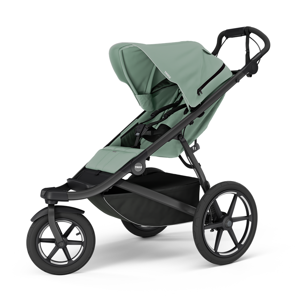 Thule Urban Glide 3 Kinderwagen Nebelgrün auf Schwarz