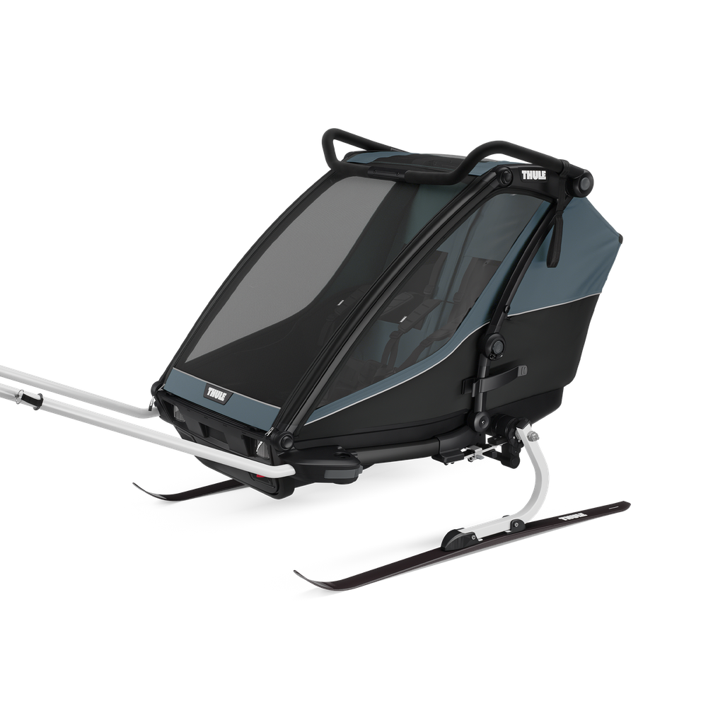 Thule Chariot Cab 2-Sitz Multisport-Fahrradanhänger Dunkelschiefer