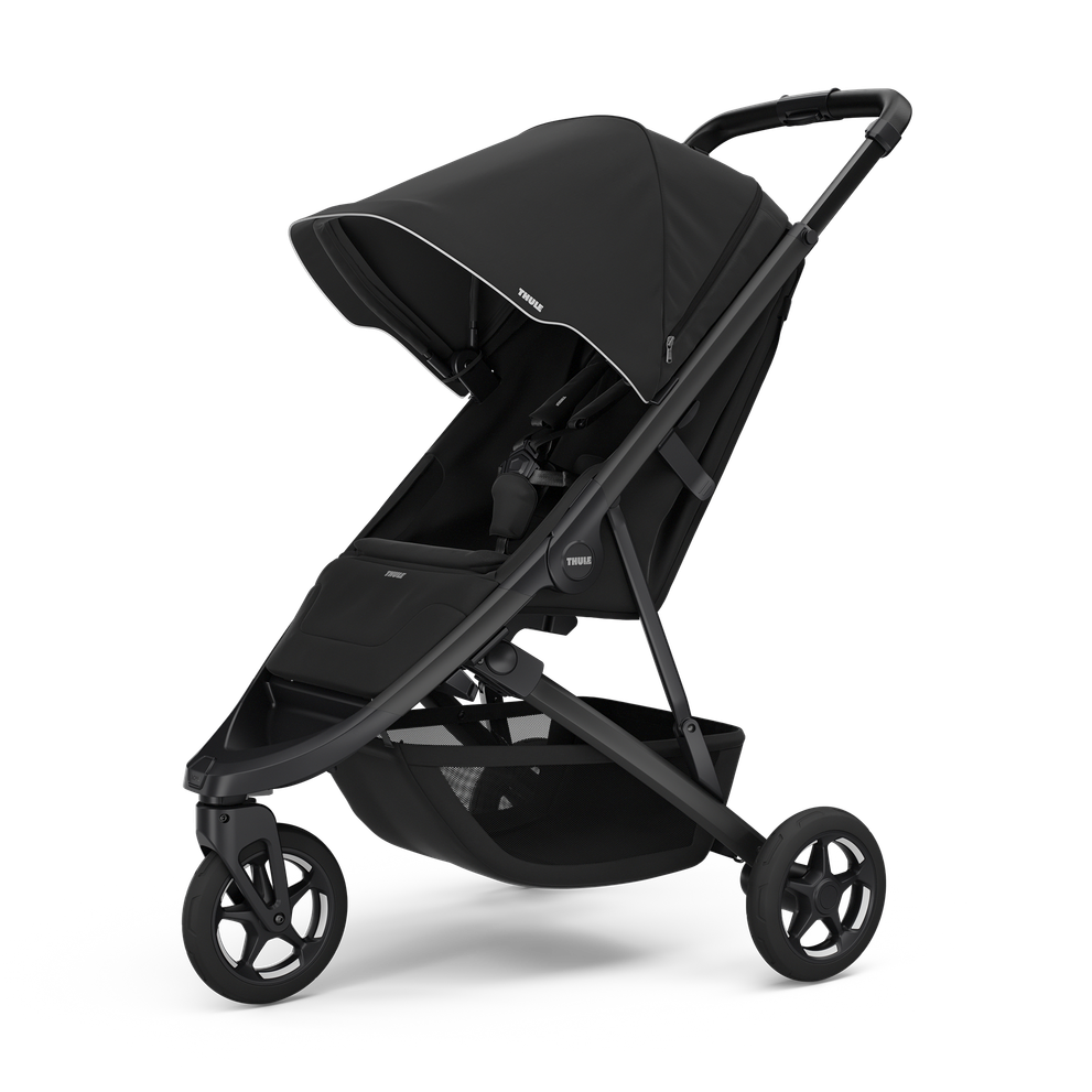 Thule Spring 2 Kompakter All-Terrain-Kinderwagen – Black / Midnight Black