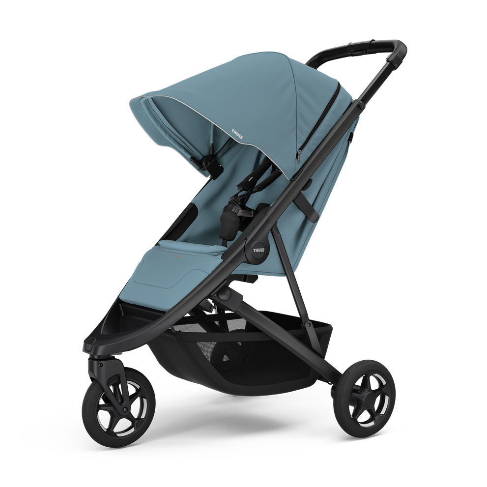 Thule Spring 2 Kompakter All-Terrain-Kinderwagen – Mittelblau