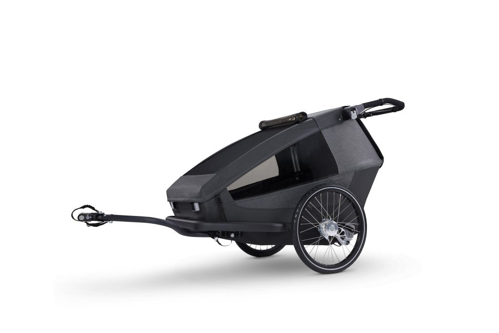 Croozer Yuuna 2 Modularer Fahrradanhänger – Kid, Dog & Cargo – Moonlight Black