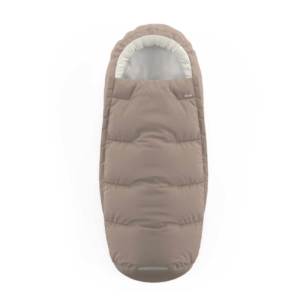Thule Elements High-Performance Fußsack (Größe M/L) Getöntes Taupe – Wetterfest & Isoliert