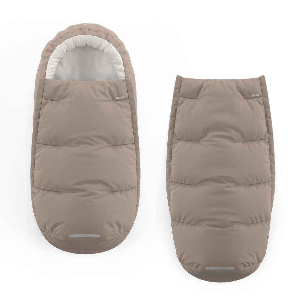 Thule Elements High-Performance Fußsack (Größe M/L) Getöntes Taupe – Wetterfest & Isoliert