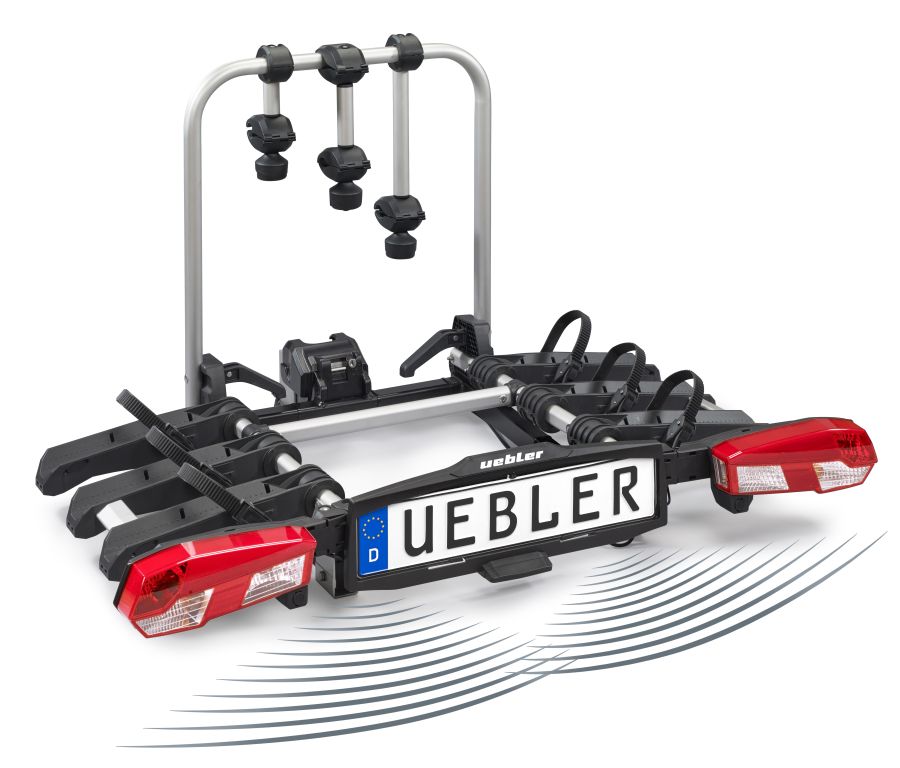 UEBLER H31 S DC Fahrradträger 3 Räder 90 Grad faltbar Rückfahrkontrolle