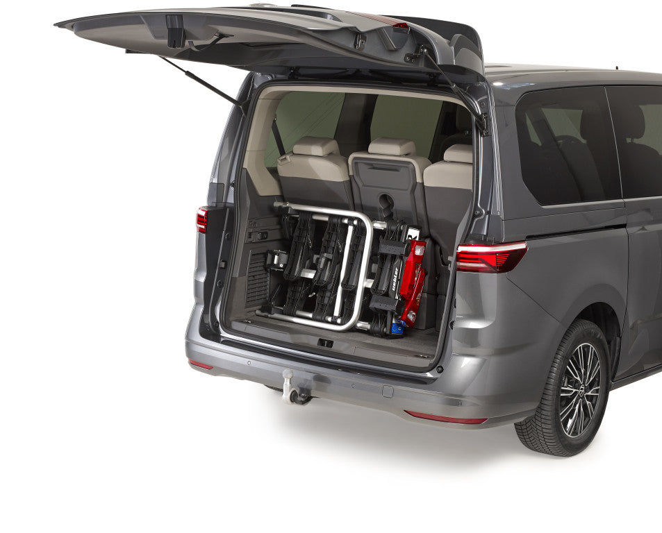 UEBLER i41 S DC Fahrradträger 4 Räder mit 90° Abklappung Rückfahrkontrolle