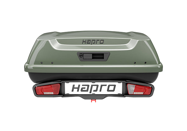 HAPRO Boxer M Heckbox Hartschale grün Set inkl. Plattform 340 L