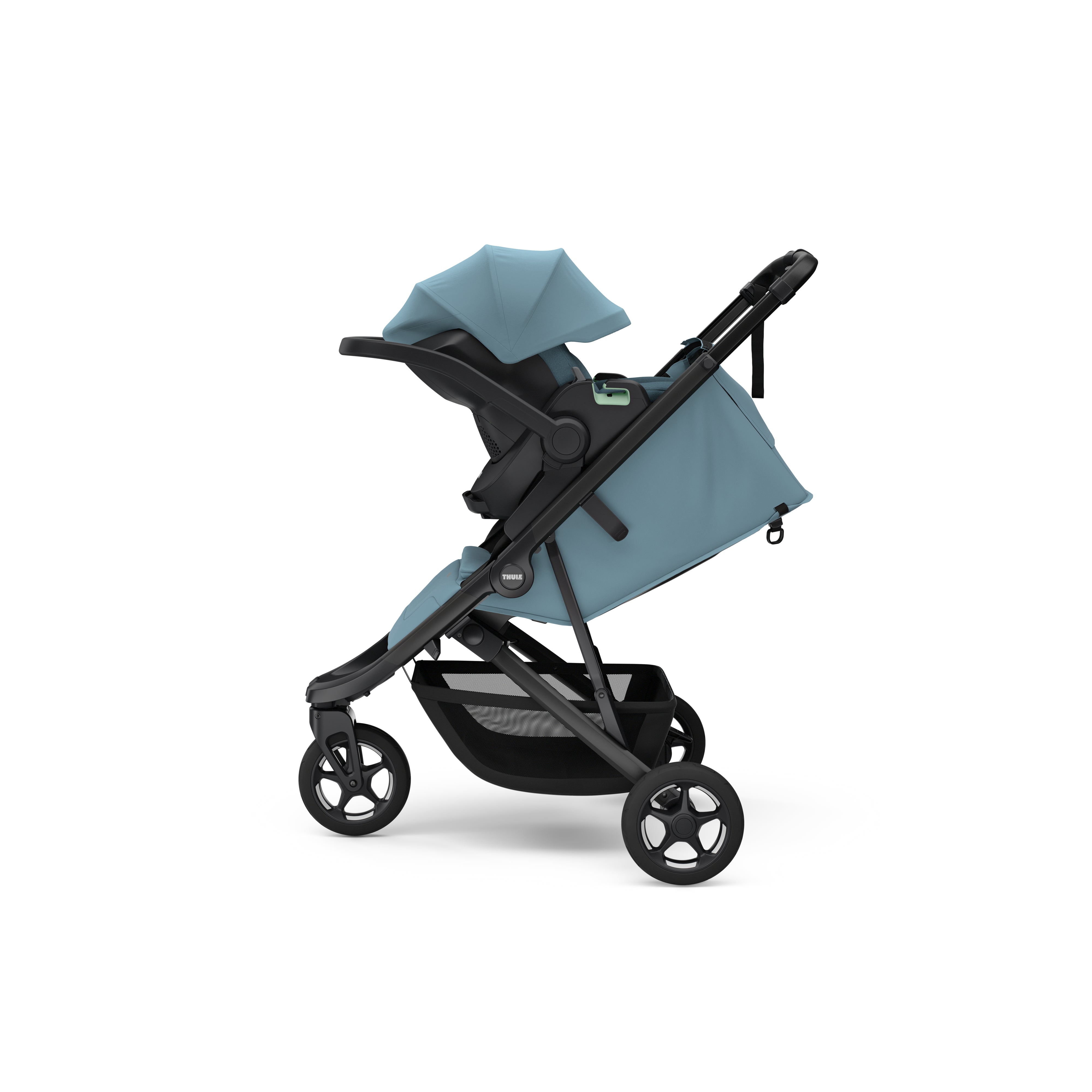 Thule Spring 2 Kompakter All-Terrain-Kinderwagen – Mittelblau