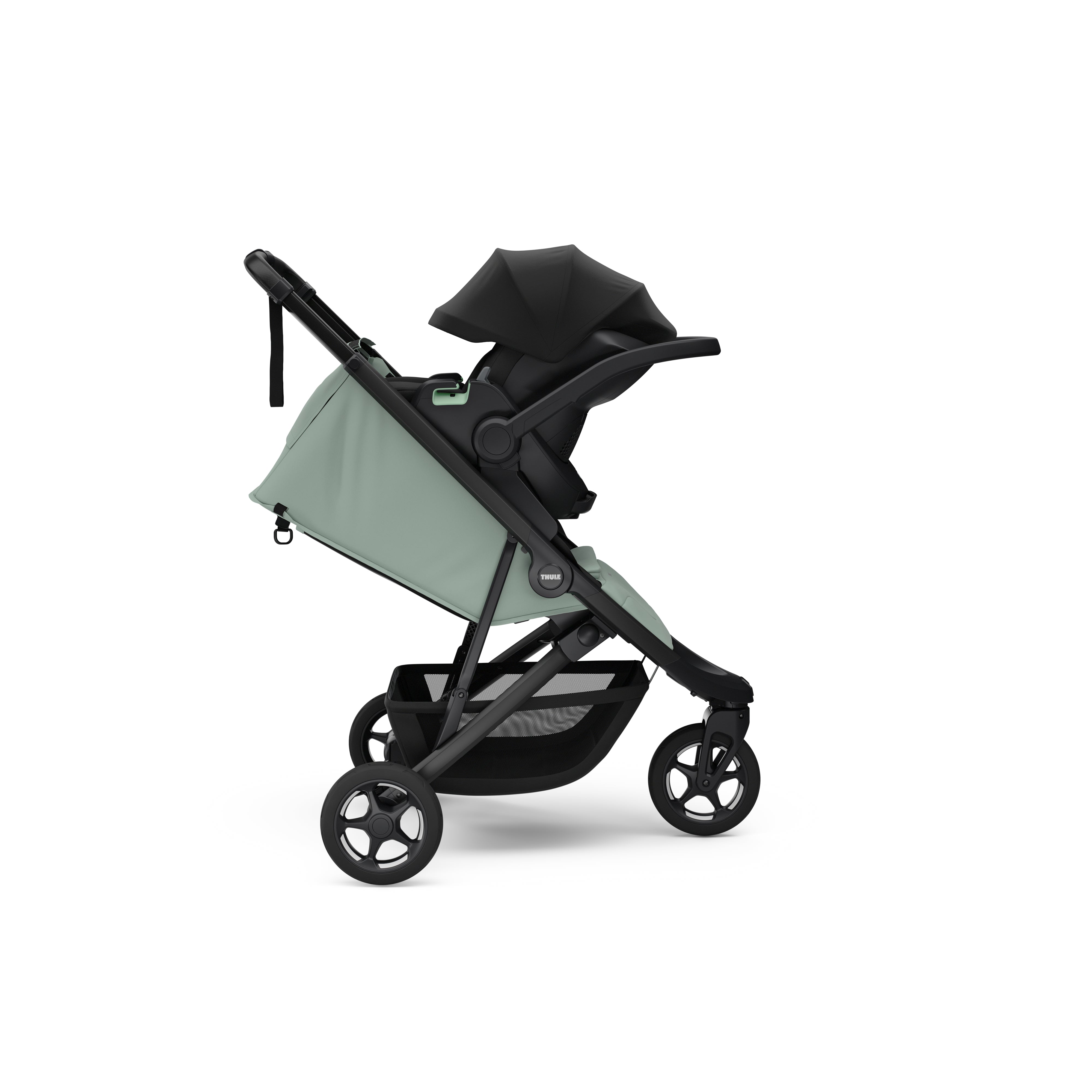 Thule Spring 2 Kompakter All-Terrain-Kinderwagen – Nebelgrün (Misty Green)