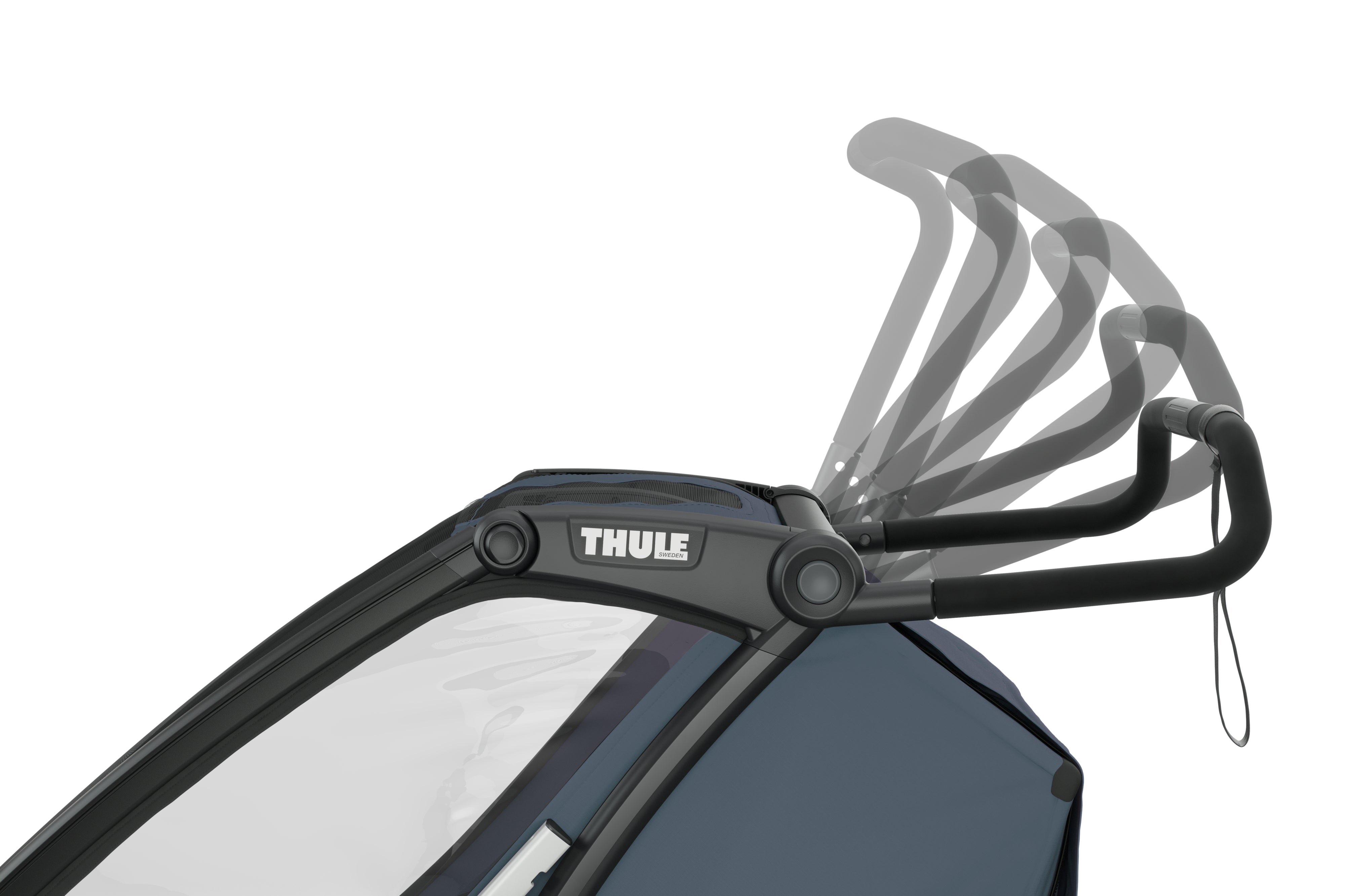 Thule Chariot Cab 2-Sitz Multisport-Fahrradanhänger Dunkelschiefer