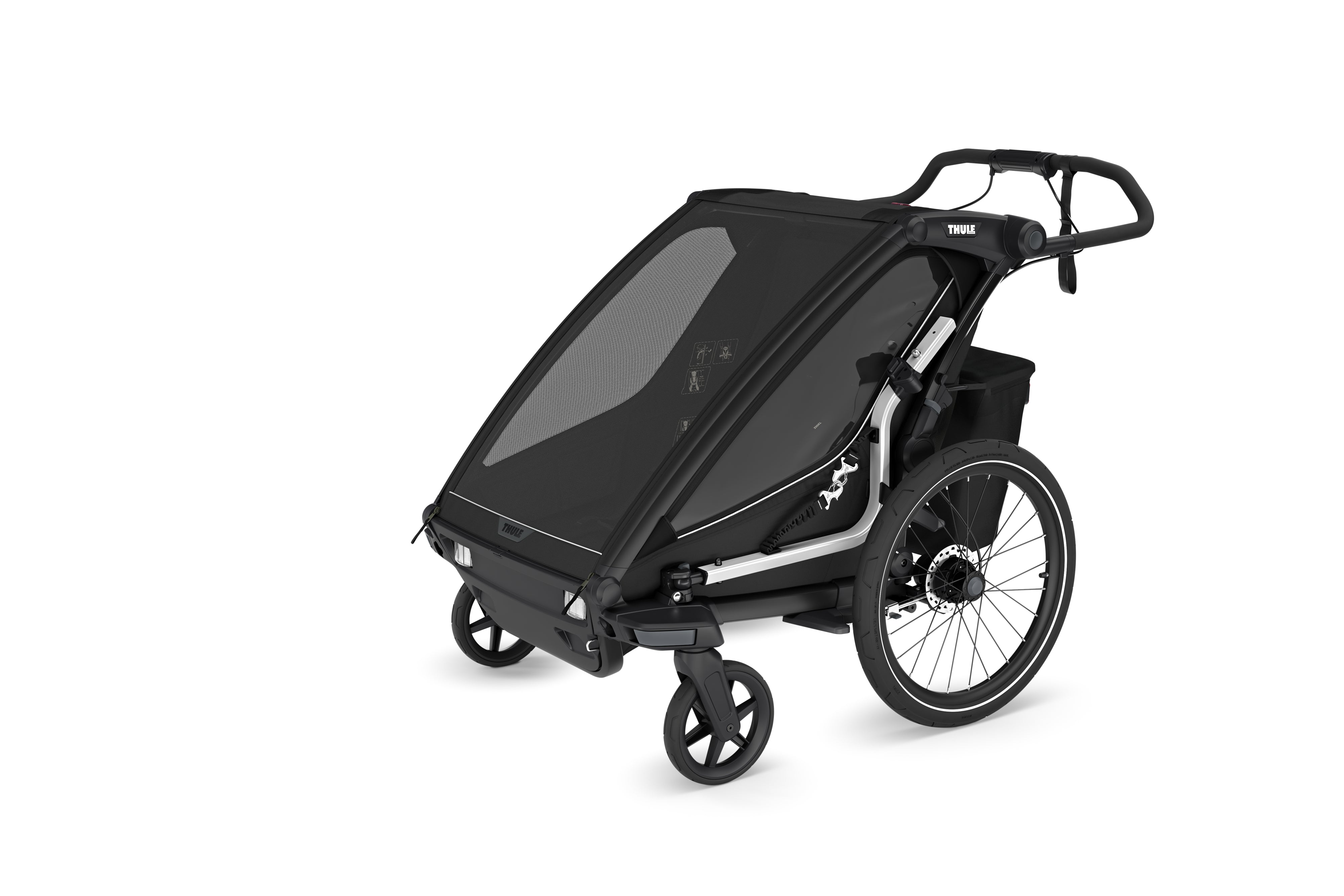 Thule Chariot Sport 2 doppel Multisport-Fahrradanhänger schwarz 2025