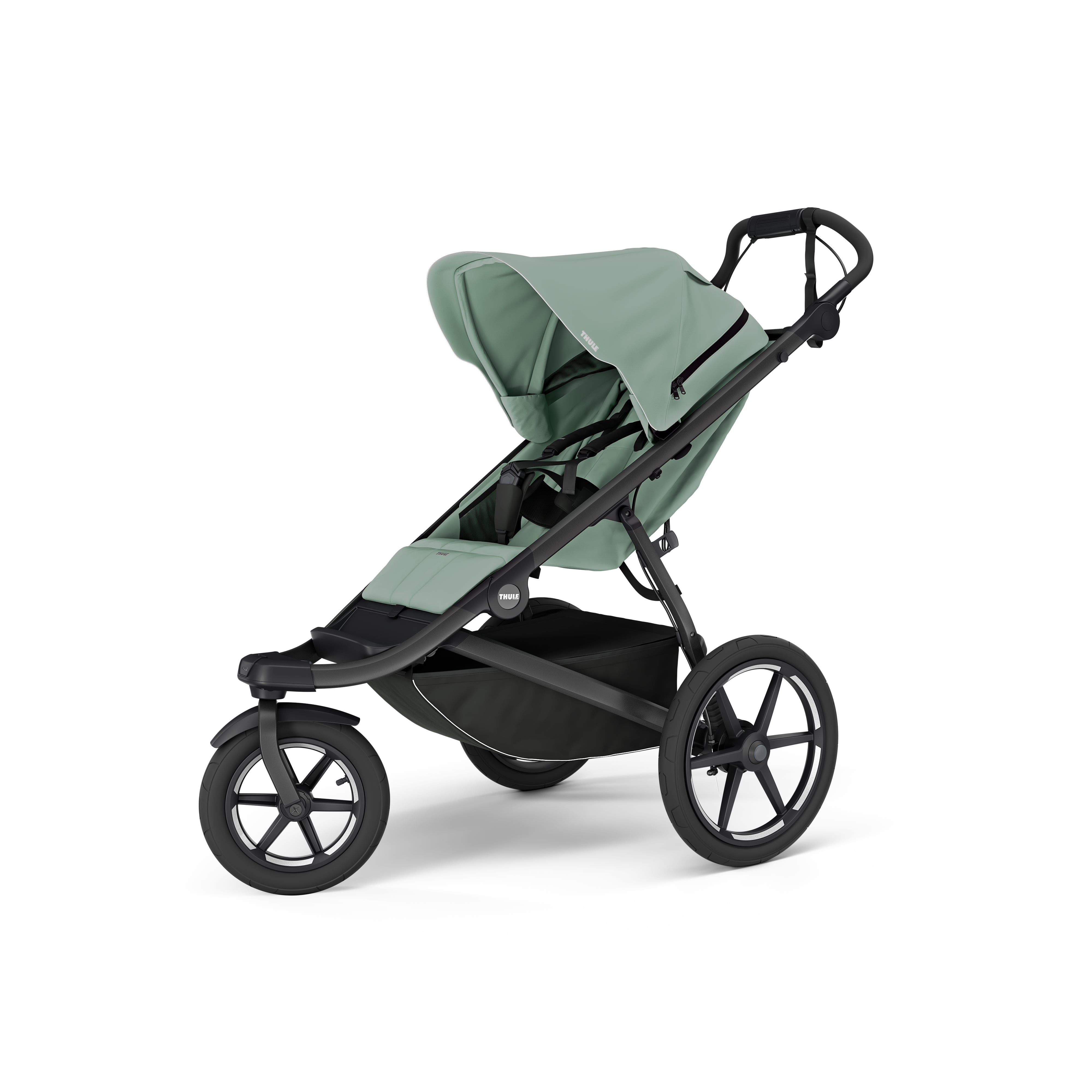 Thule Urban Glide 3 Kinderwagen Nebelgrün auf Schwarz