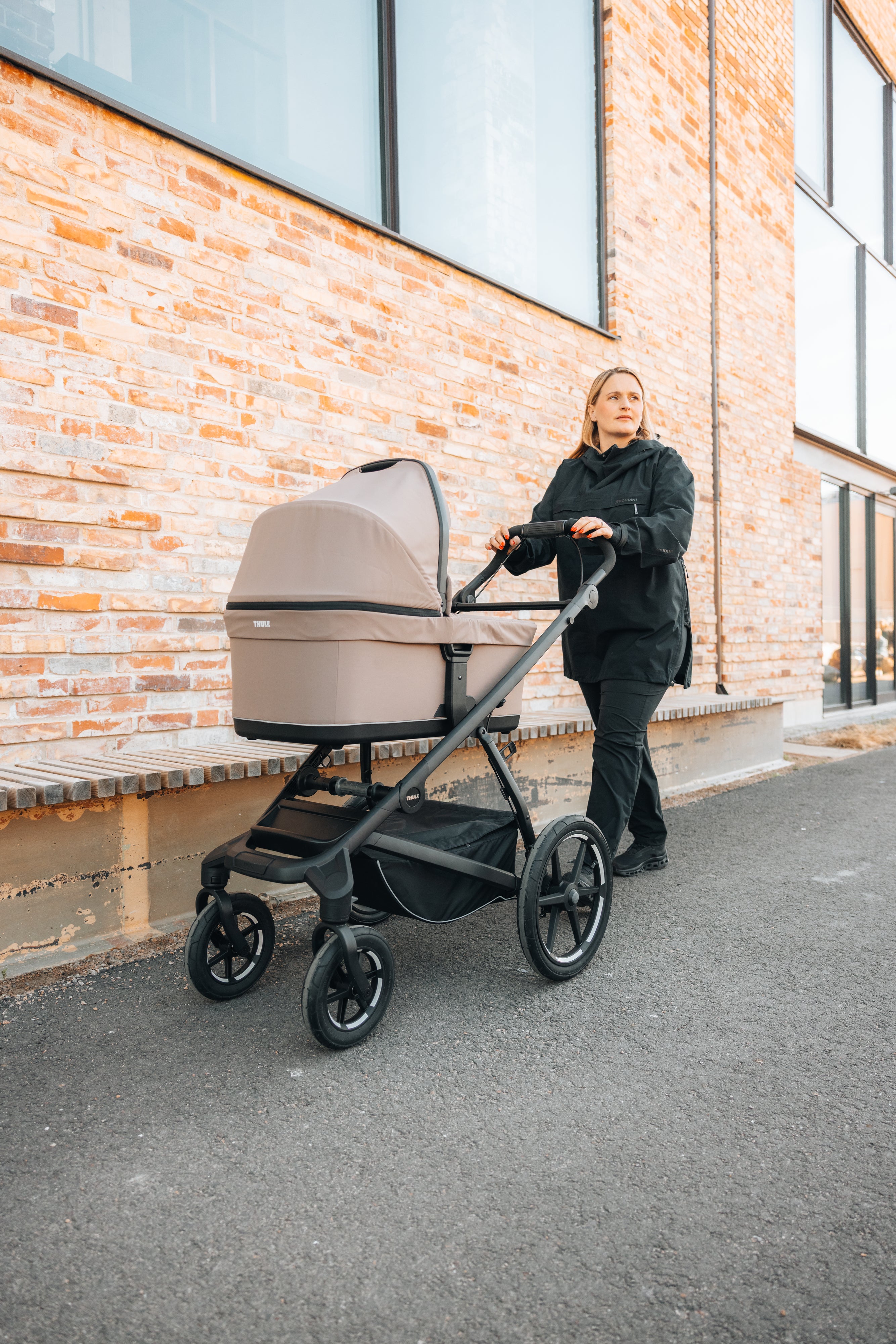 Thule bassinet getöntes taupe