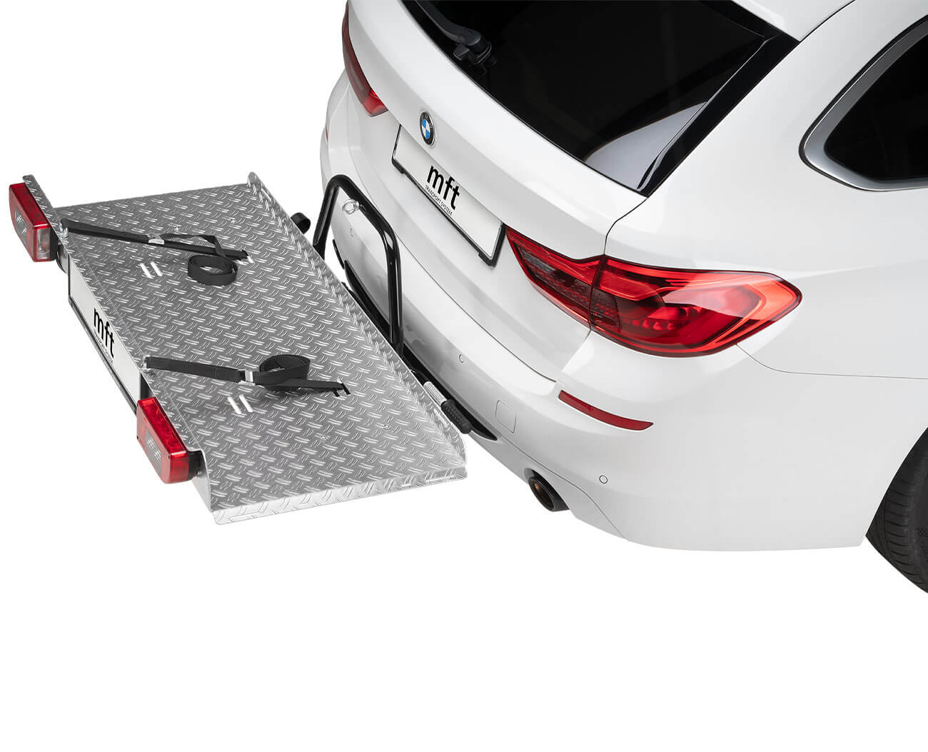 BackPack Transportplattform aus Aluminium inkl. 2 Zurrbändern zur Ladungssicherung