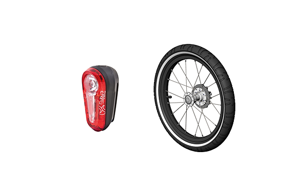 Croozer Yuuna 2 Modularer Fahrradanhänger – Kid, Dog & Cargo – Moonlight Black