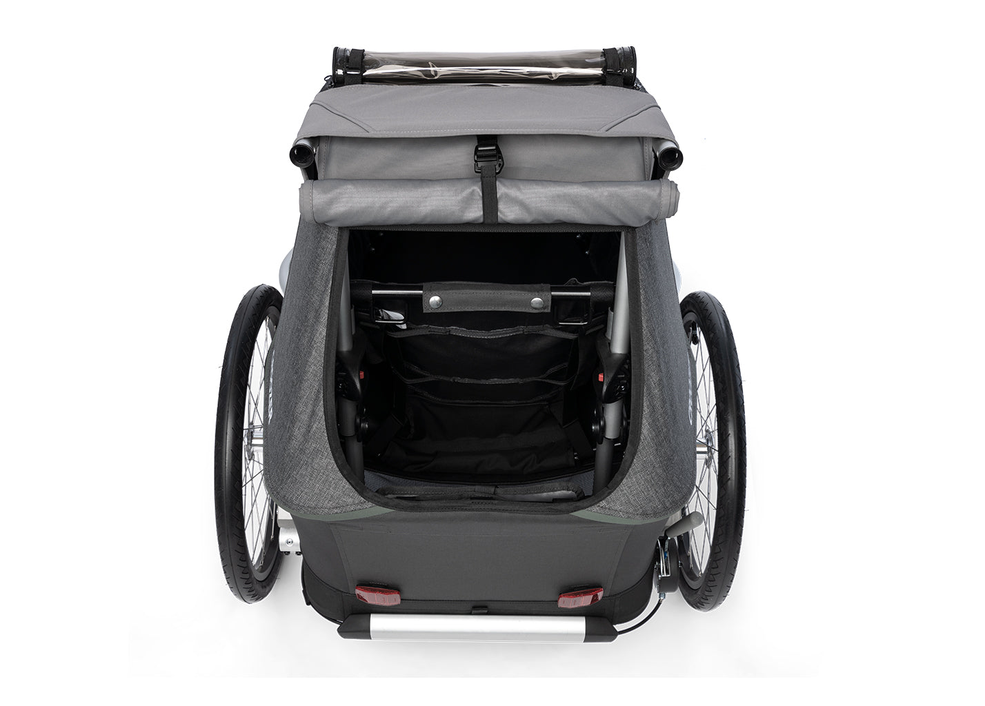 Croozer Kid Keeke 1 - 2in1 Fahrrad-Kinderanhänger | mountain grey