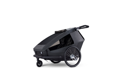 Croozer Yuuna 2 Modularer Fahrradanhänger – Kid, Dog & Cargo – Moonlight Black