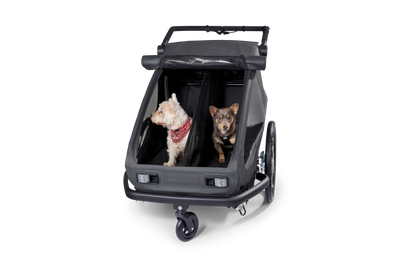 Croozer Yuuna 2 Modularer Fahrradanhänger – Kid, Dog & Cargo – Moonlight Black