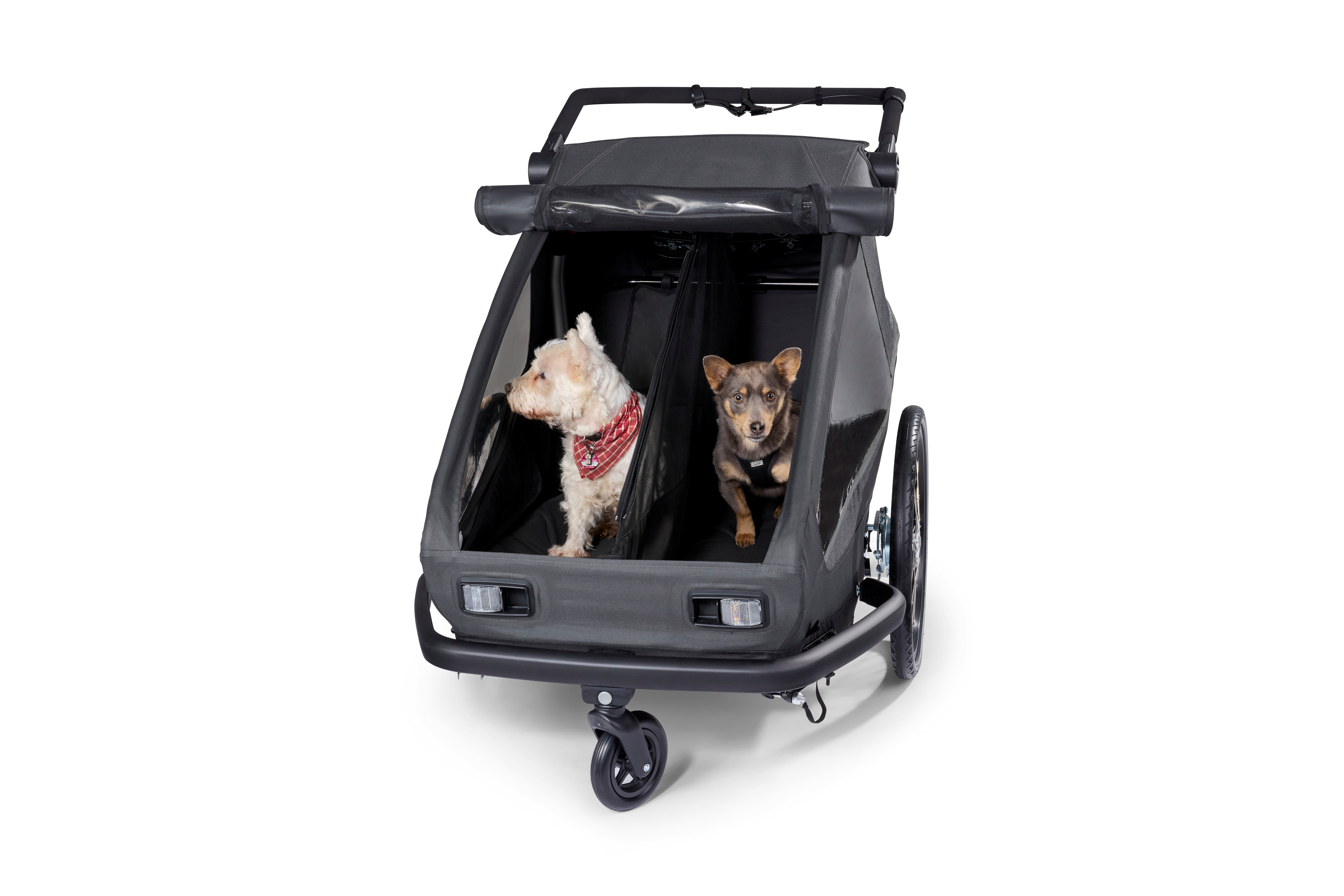 Croozer Yuuna 2 Modularer Fahrradanhänger – Kid, Dog & Cargo – Moonlight Black