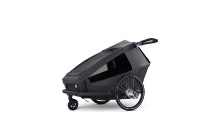 Croozer Yuuna 2 Modularer Fahrradanhänger – Kid, Dog & Cargo – Moonlight Black
