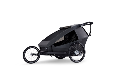 Croozer Yuuna 2 Modularer Fahrradanhänger – Kid, Dog & Cargo – Moonlight Black