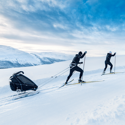 Thule Chariot cross-country skiing kit Skilanglaufset grau