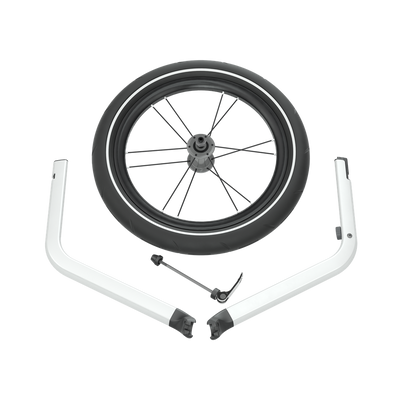 Thule Chariot all-terrain kit double Jogging-Kit 2 aluminium/schwarz
