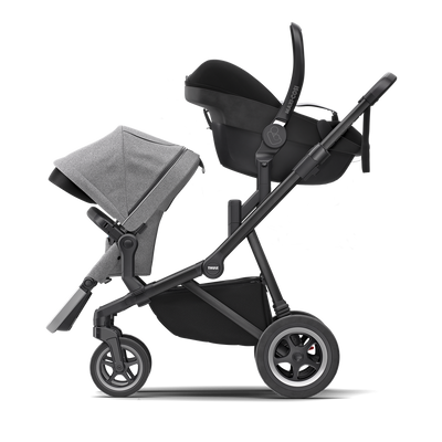 Thule Sleek Autositzadapter für Maxi-Cosi® – Travel System Kit – Grau/Schwarz
