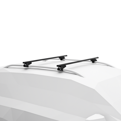Thule SquareBar Evo 108 cm schwarz Stahl Dachträger-Traverse 2er-Pack 712100