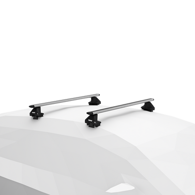 Dachträger Komplettset WingBar Evo silber Polestar 4 5-T SUV 2024- Dach ohne Reling