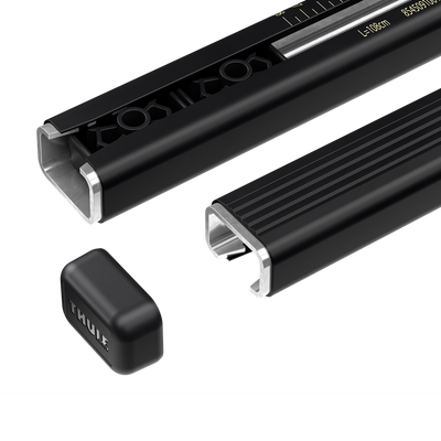 Thule SquareBar Evo 127 cm schwarz Stahl Dachträger-Traverse 2er-Pack 712300
