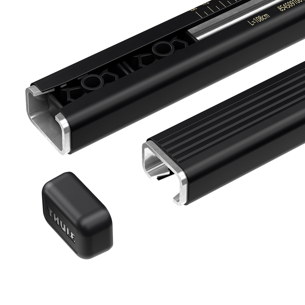 Thule SquareBar Evo 118cm schwarz Stahl Dachträger-Traverse 2er-Pack 712200