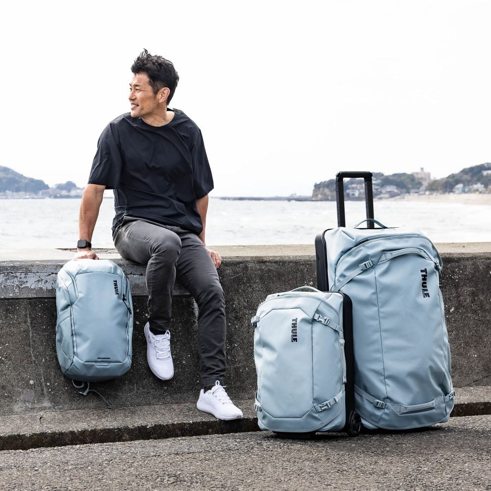 Thule Chasm Recycled Rolling Duffel - Pond Gray