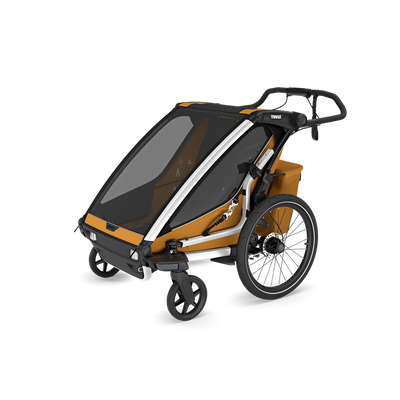 Thule Chariot Sport 2 doppel Multisport-Fahrradanhänger natürliches Gold