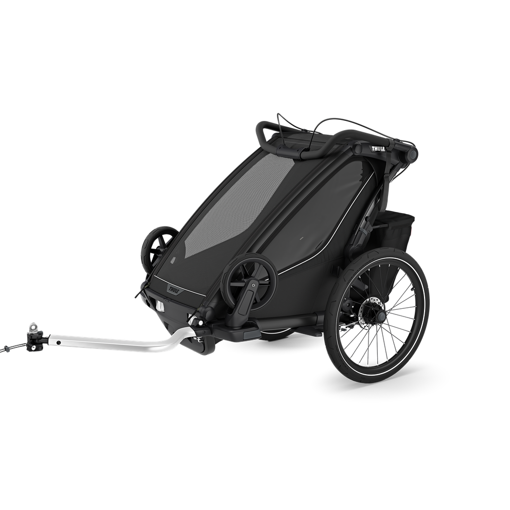 Thule Chariot Sport 2 mit Thule sun and wind tarp – single Black