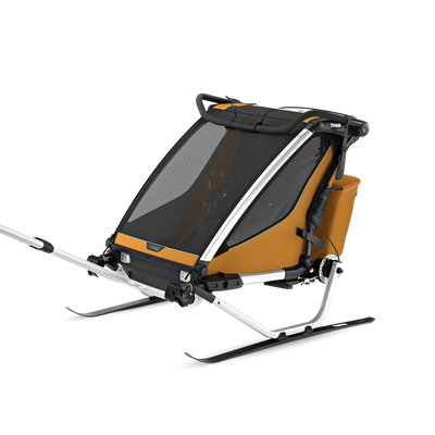 Thule Chariot Sport 2 doppel Multisport-Fahrradanhänger natürliches Gold