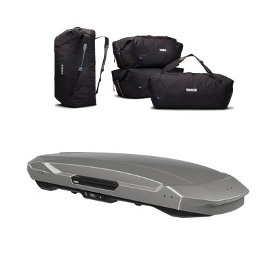 Thule Motion 3 travel bundle – XL Low Titan glänzend