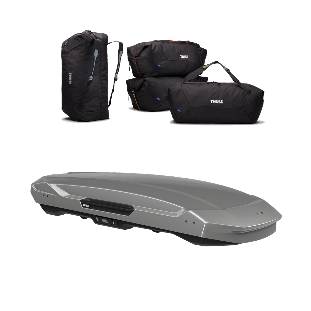 Thule Motion 3 travel bundle – XL Low Titan glänzend
