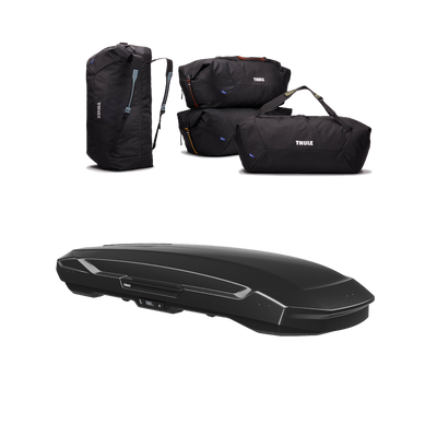 Thule Motion 3 travel bundle – XXL Low schwarz glänzend