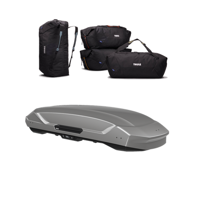 Thule Motion 3 travel bundle – XXL Titan glänzend