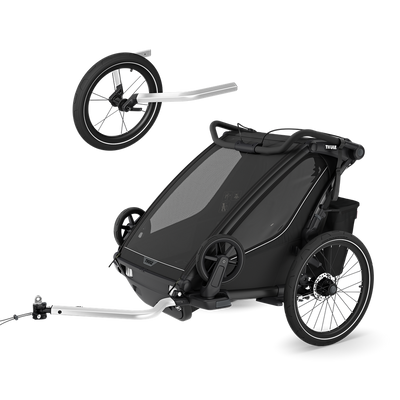 Thule Chariot Sport 2 Doppelsitzer-Geländebundle – Black