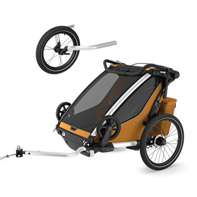 Thule Chariot Sport 2 Doppelsitzer-Geländebundle – Natural Gold