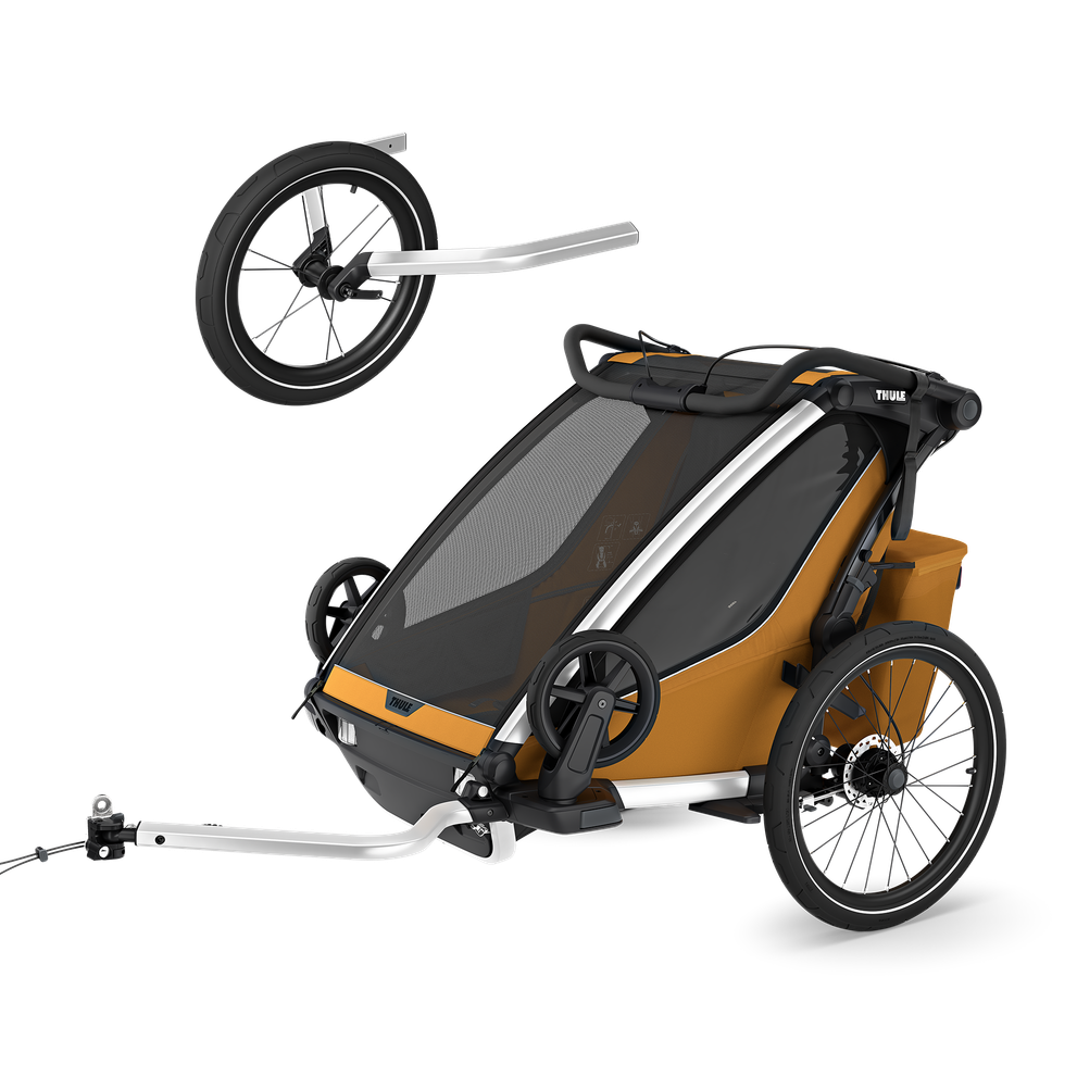 Thule Chariot Sport 2 Doppelsitzer-Geländebundle – Natural Gold