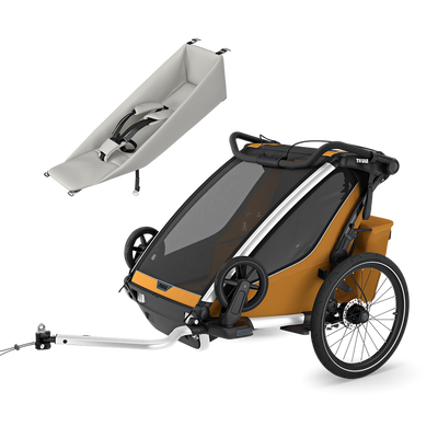 Thule Chariot Sport Doppel-Kleinkind-Bundle – Natural Gold