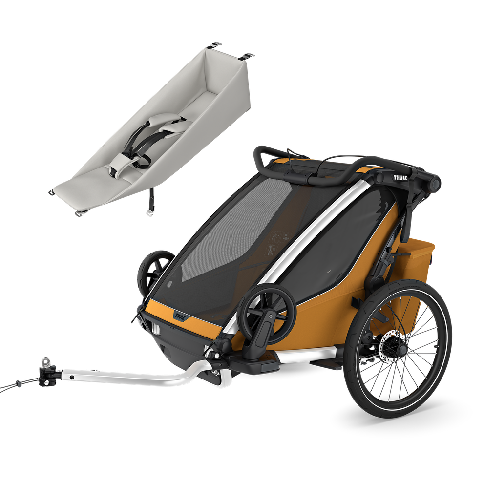 Thule Chariot Sport Doppel-Kleinkind-Bundle – Natural Gold