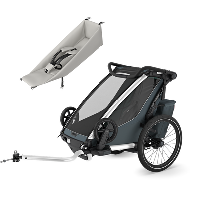 Thule Chariot Cross 2 Single-Babypaket – Dark Slate